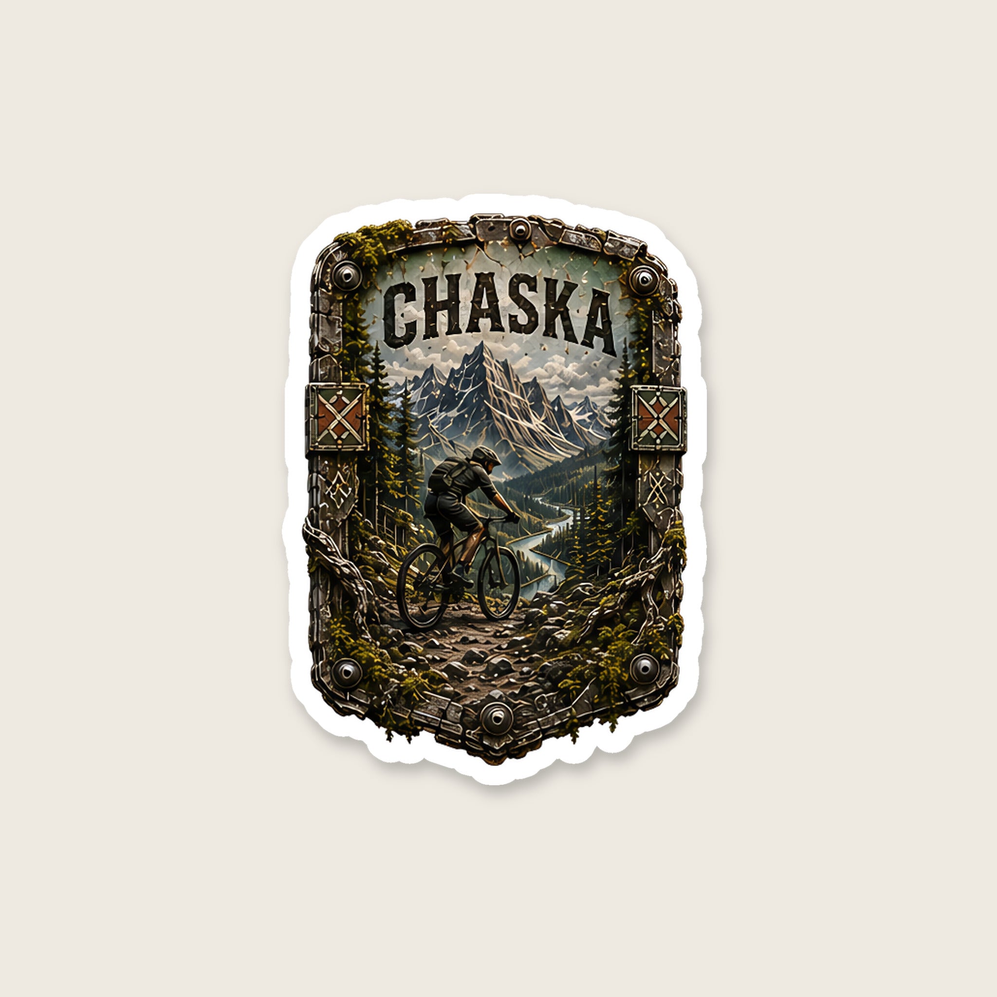 Chaska Trail Relics Matte Die-Cut Sticker — secondary / placement view