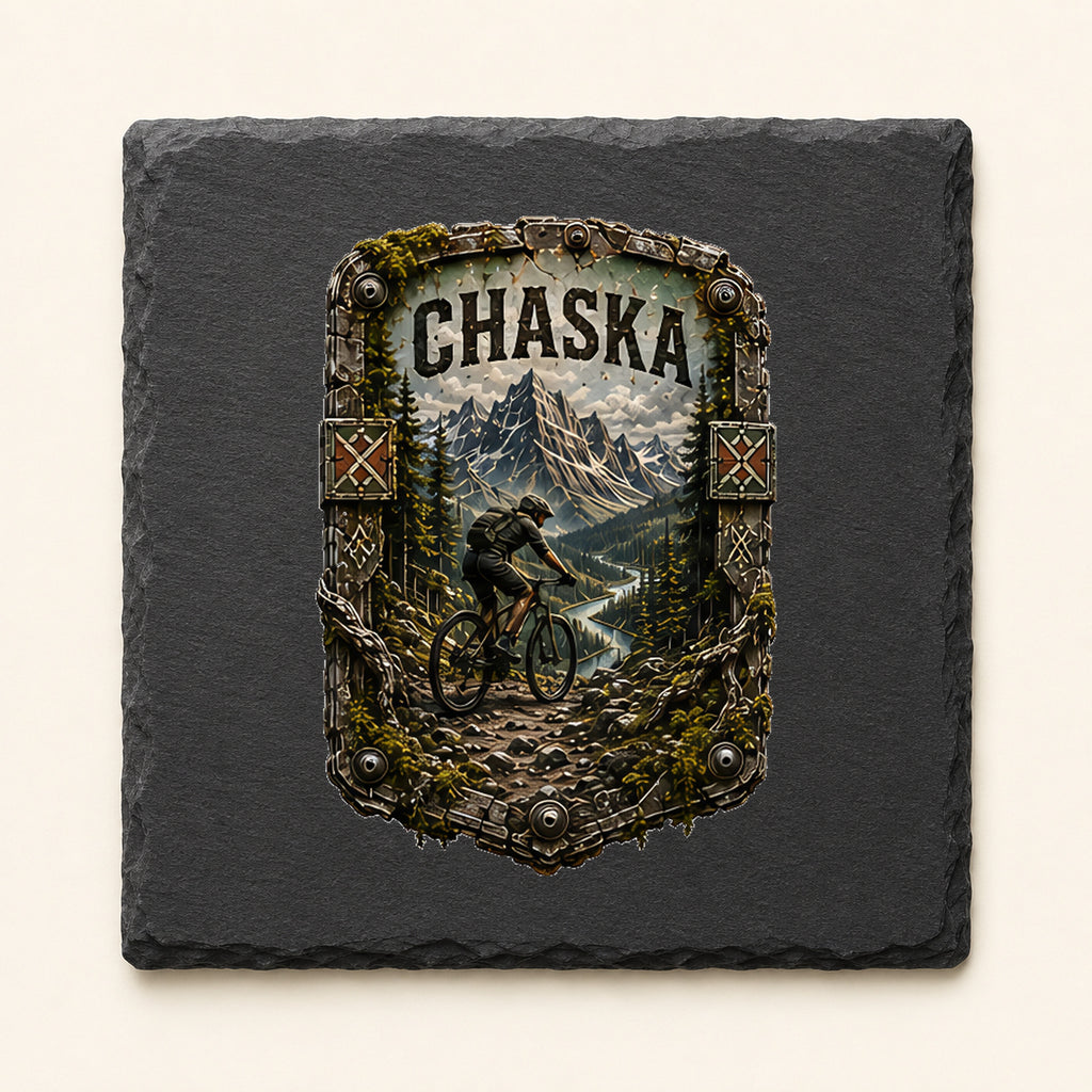 Chaska Trail Relics Slate Coaster — primary product mockup