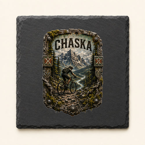 Chaska Trail Relics Slate Coaster — primary product mockup