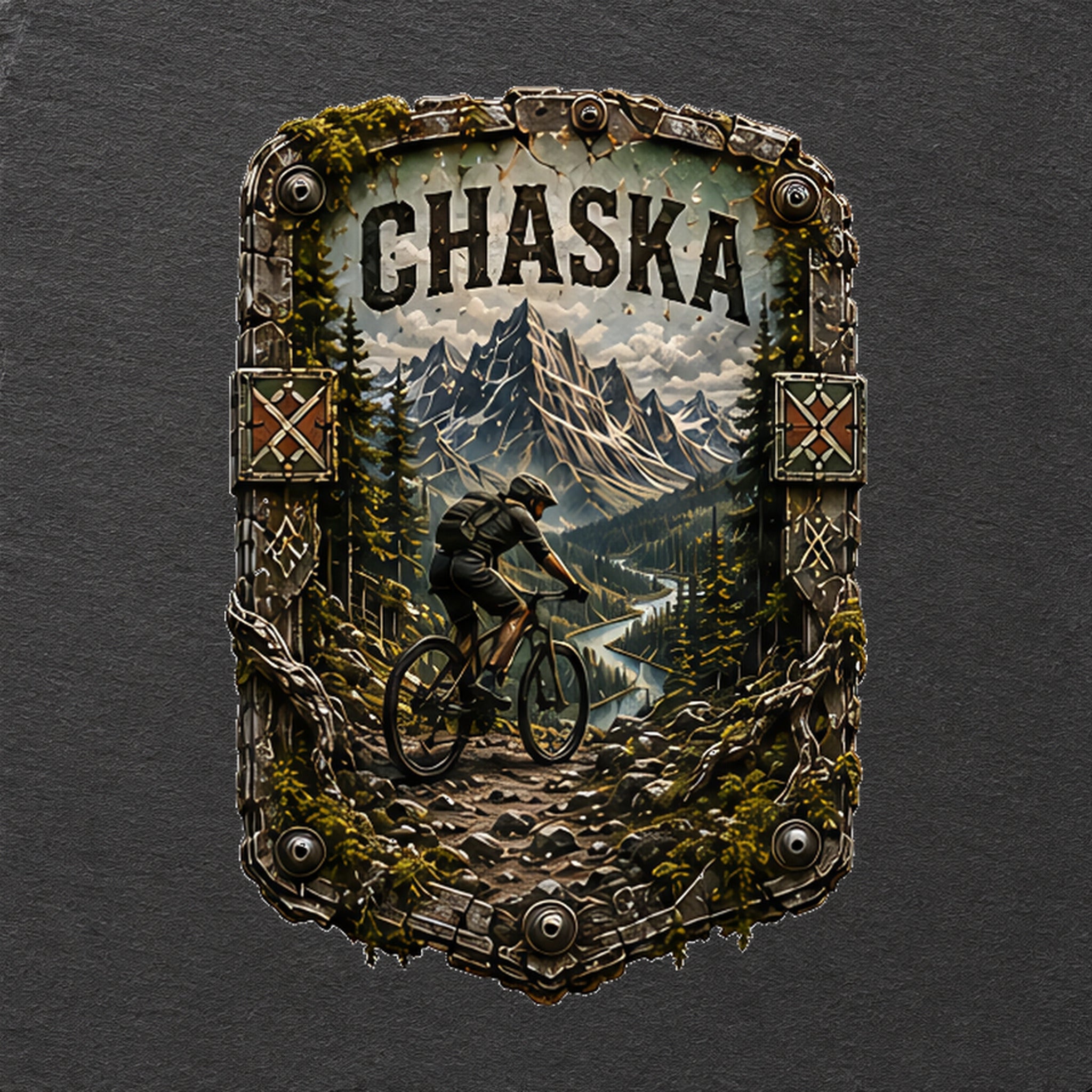 Chaska Trail Relics Slate Coaster — secondary / placement view