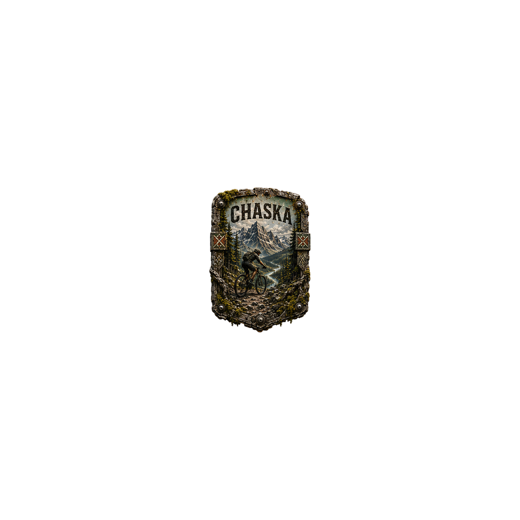 Chaska Trail Relics Slate Coaster — artwork-only detail