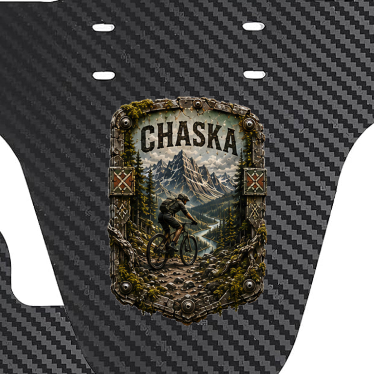 Chaska Trail Relics Mountain Bike Mudguard — secondary / placement view