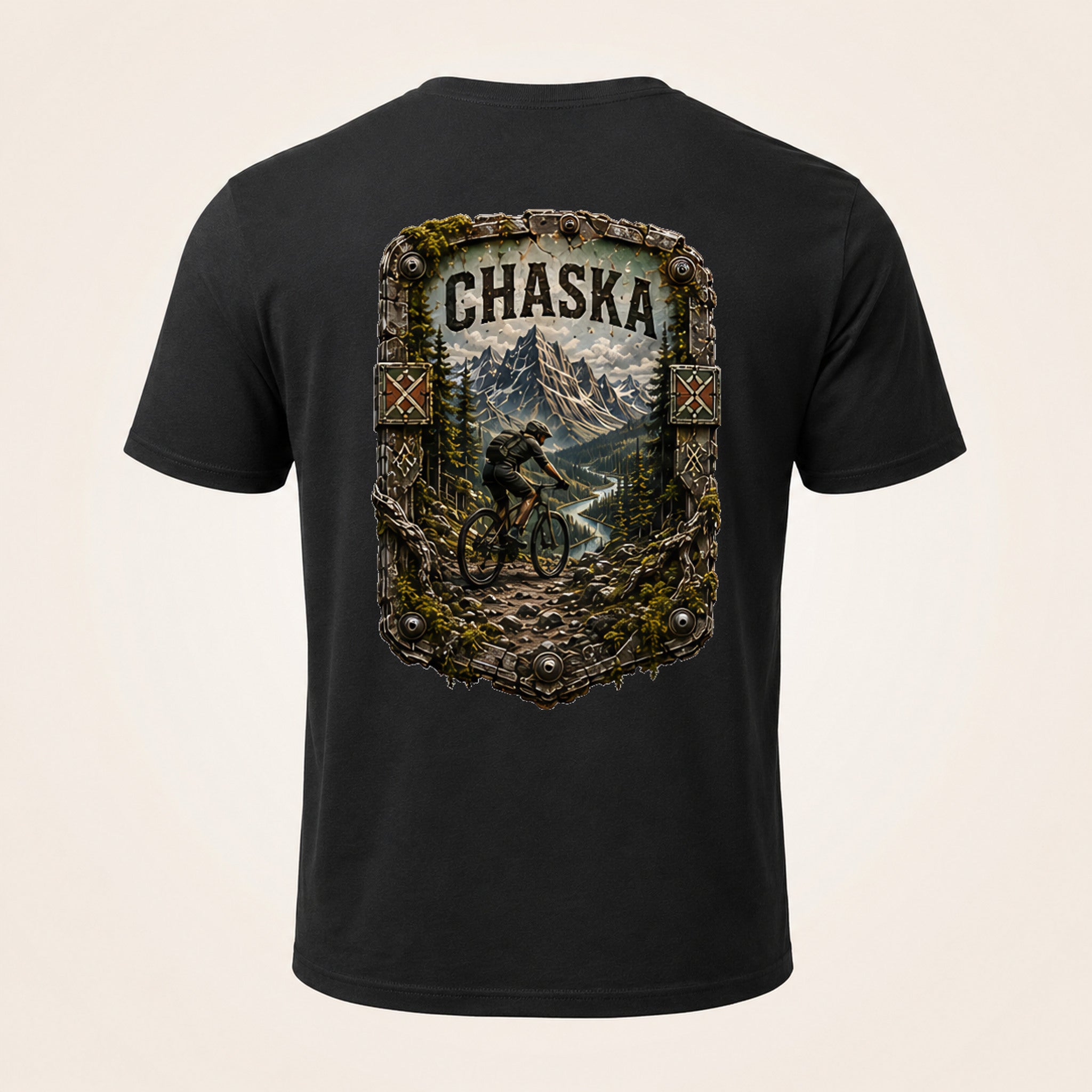 Chaska Trail Relics T-Shirt — back mockup / hero