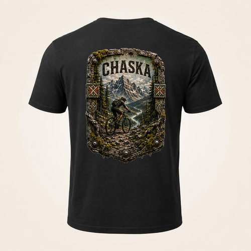 Chaska Trail Relics T-Shirt — back mockup / hero