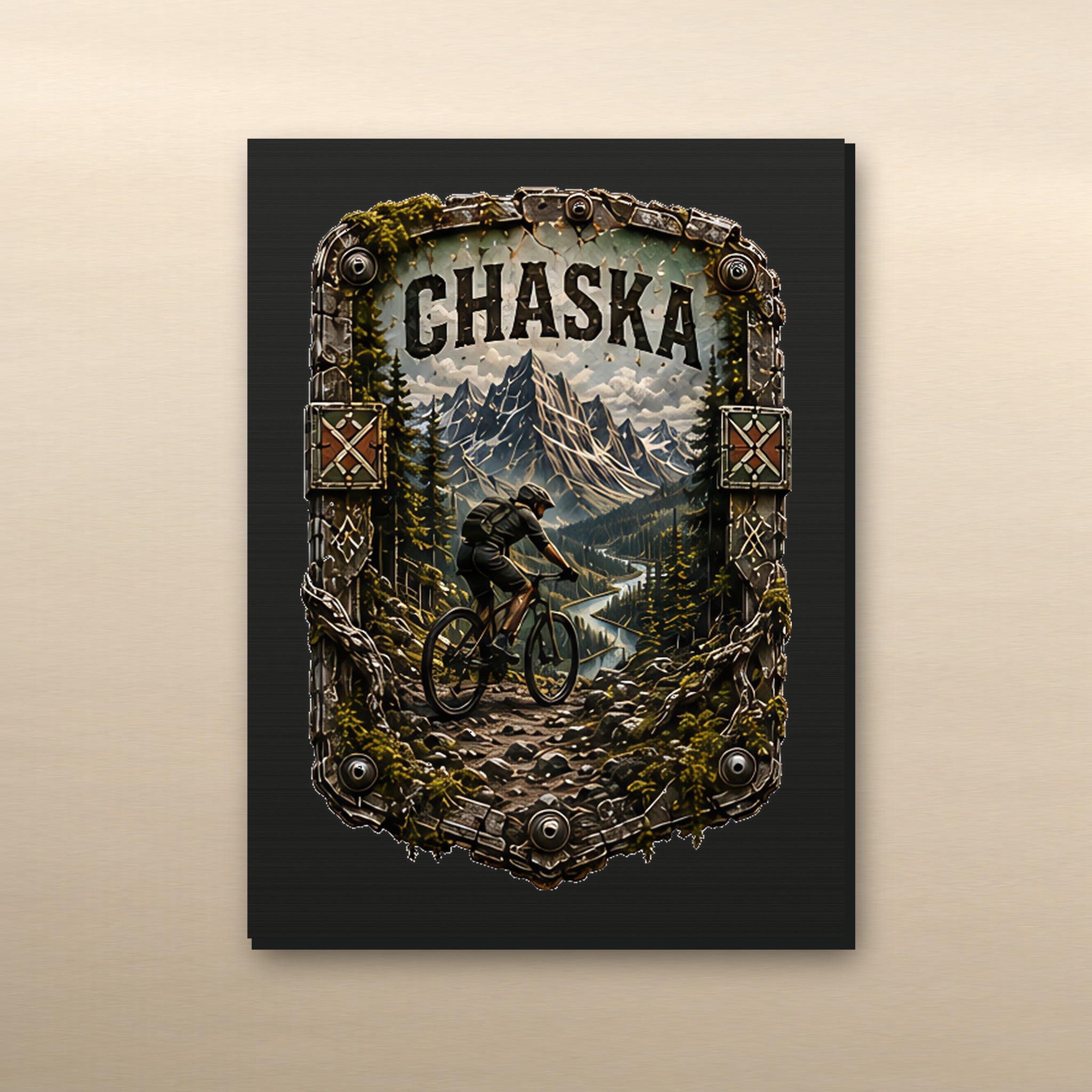 Chaska Trail Relics Small-Format Metal Painting — primary product mockup
