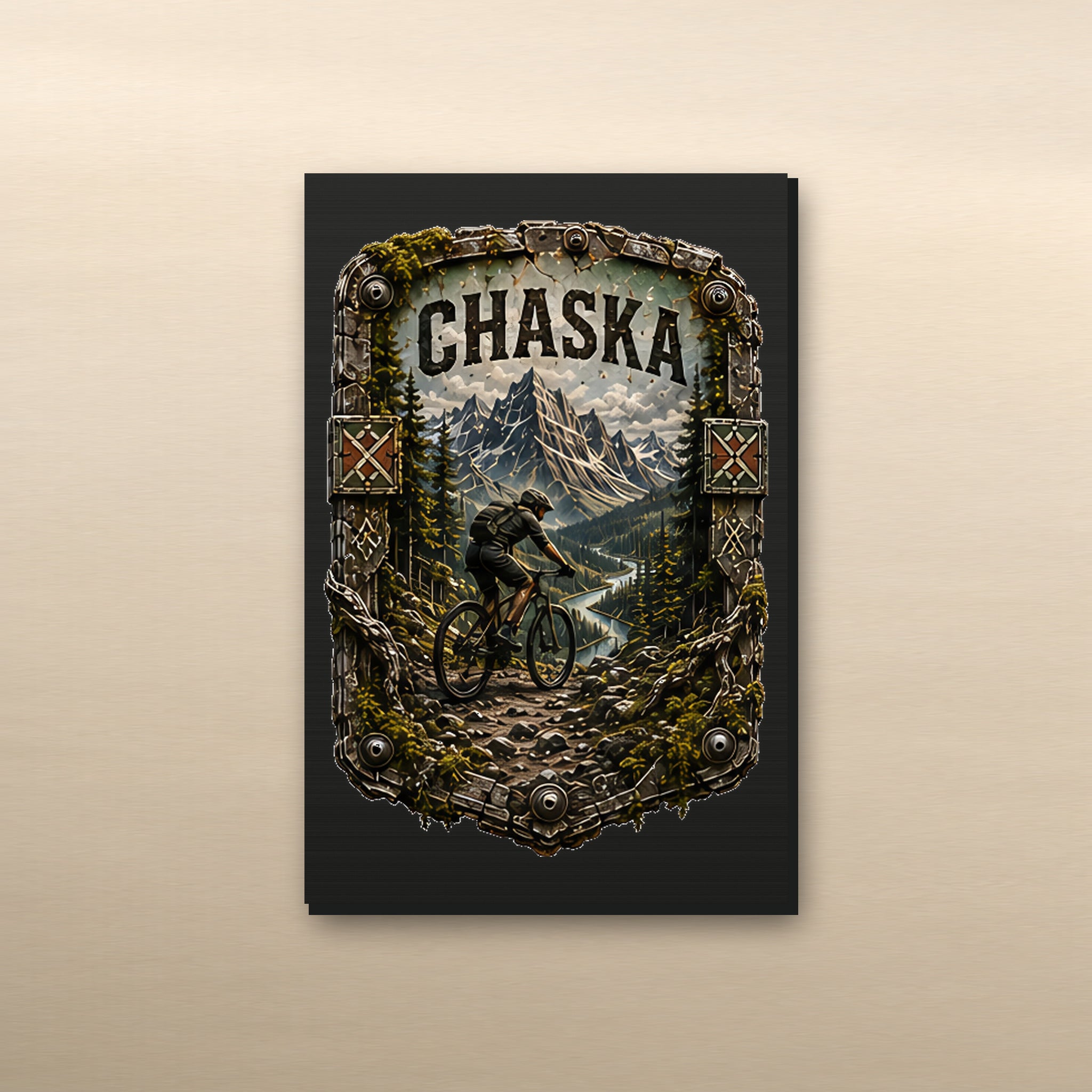 Chaska Trail Relics Small-Format Metal Painting — secondary / placement view