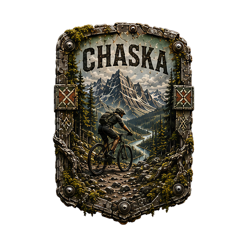 Chaska Trail Relics Insulated Sport Bottle — artwork-only detail