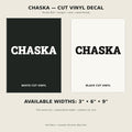 Chaska Trail Relics Name-Only Cut Vinyl Decal — primary product mockup