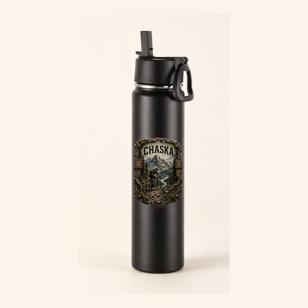 Chaska Trail Relics Insulated Straw Bottle — primary product mockup