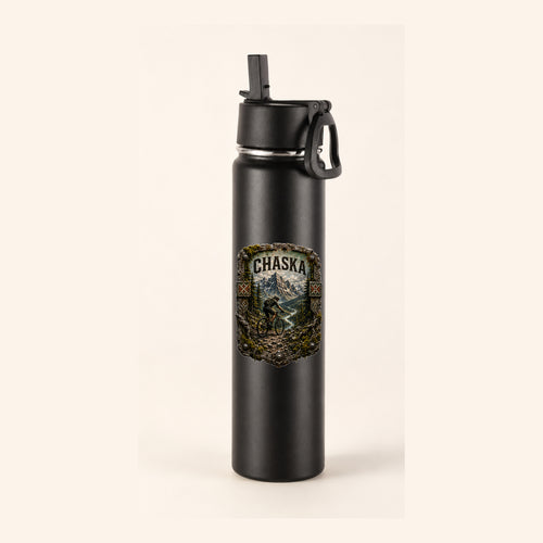 Chaska Trail Relics Insulated Straw Bottle — primary product mockup