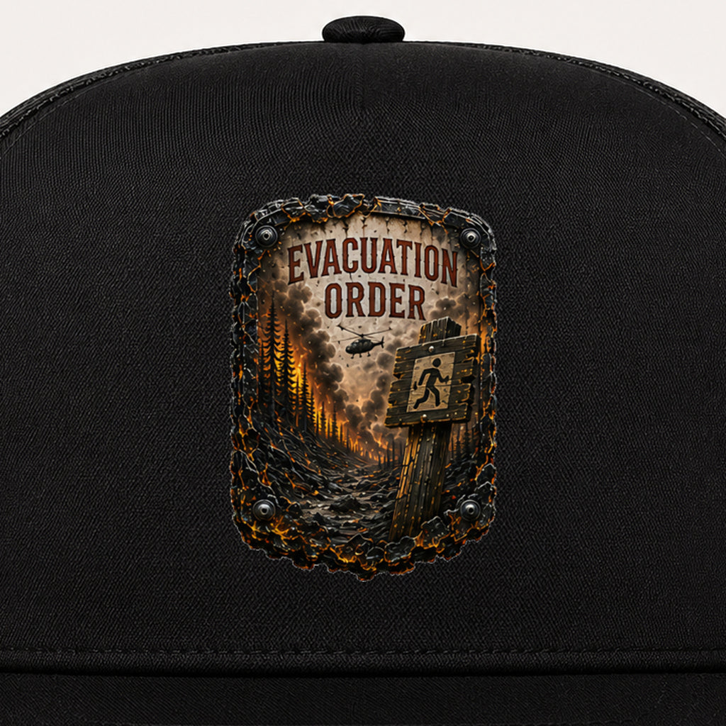 Evacuation Order Trail Relics Flat-Brim Cap — secondary / placement view