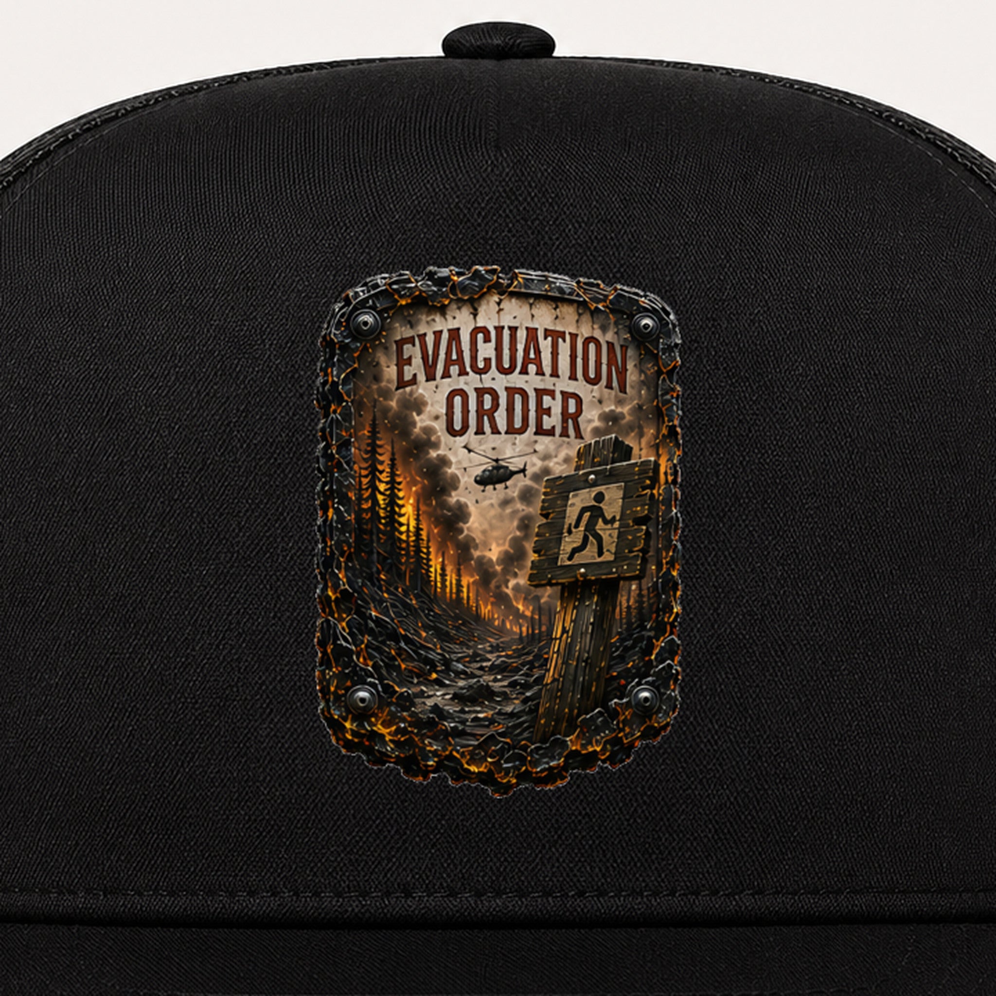 Evacuation Order Trail Relics Flat-Brim Cap — secondary / placement view