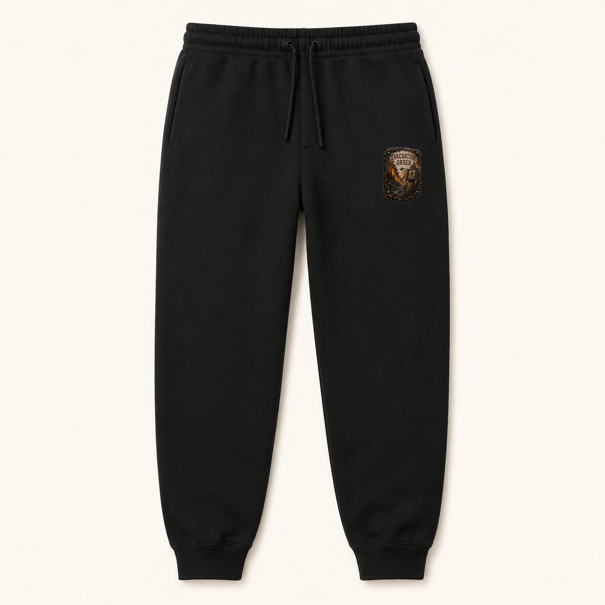 Evacuation Order Trail Relics Sweatpants — primary product mockup