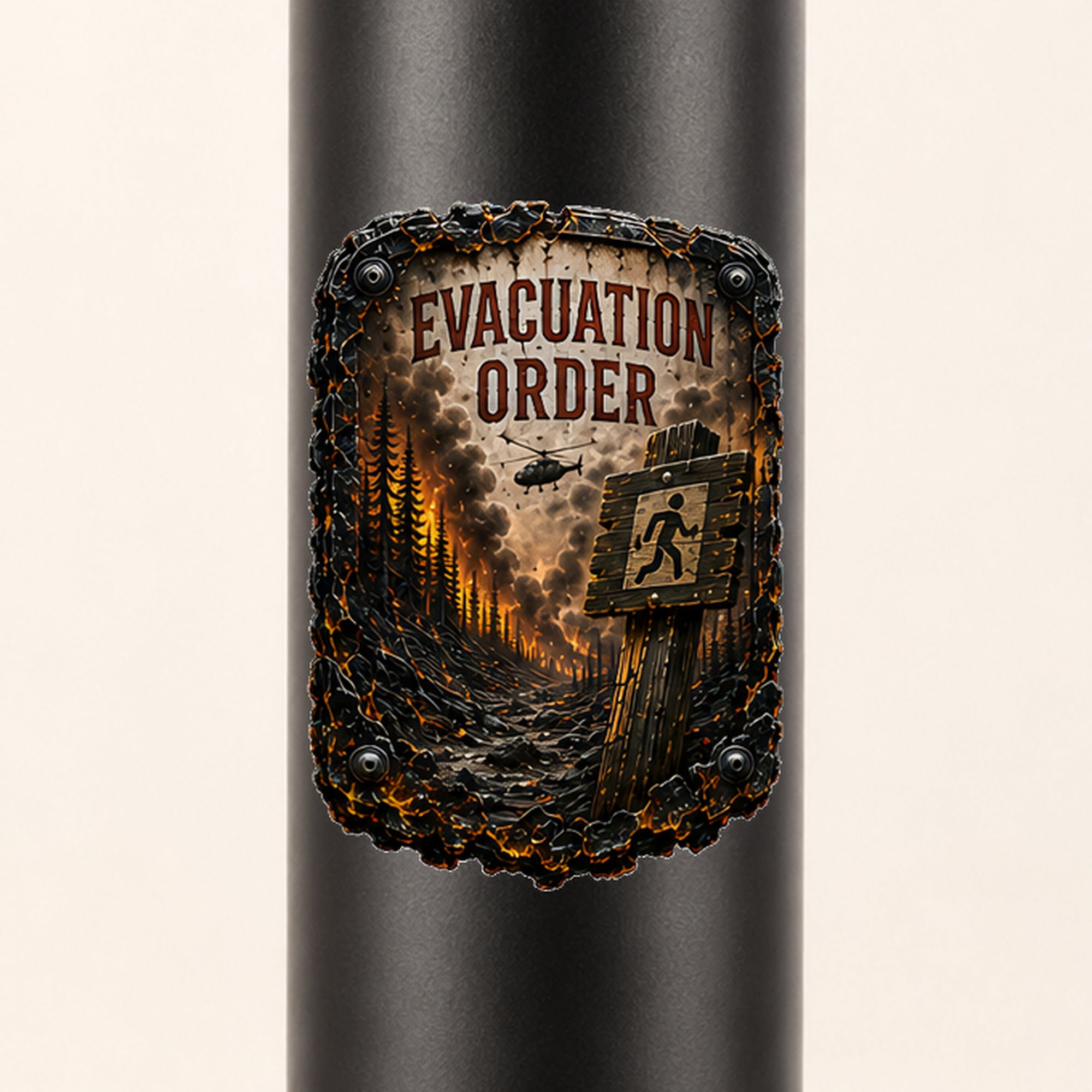 Evacuation Order Trail Relics Insulated Straw Bottle — secondary / placement view