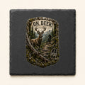 Oh, Deer! Trail Relics Slate Coaster — primary product mockup