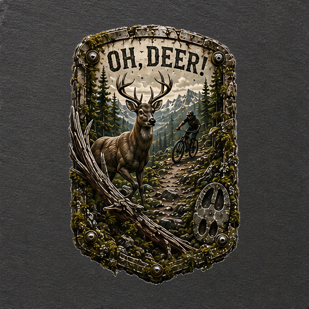 Oh, Deer! Trail Relics Slate Coaster — secondary / placement view