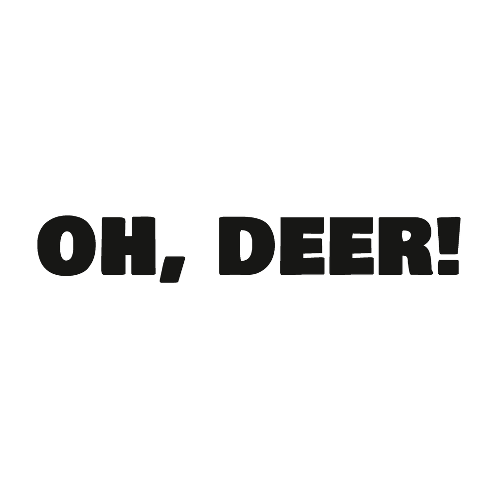 Oh, Deer! Trail Relics Name-Only Cut Vinyl Decal — artwork-only detail