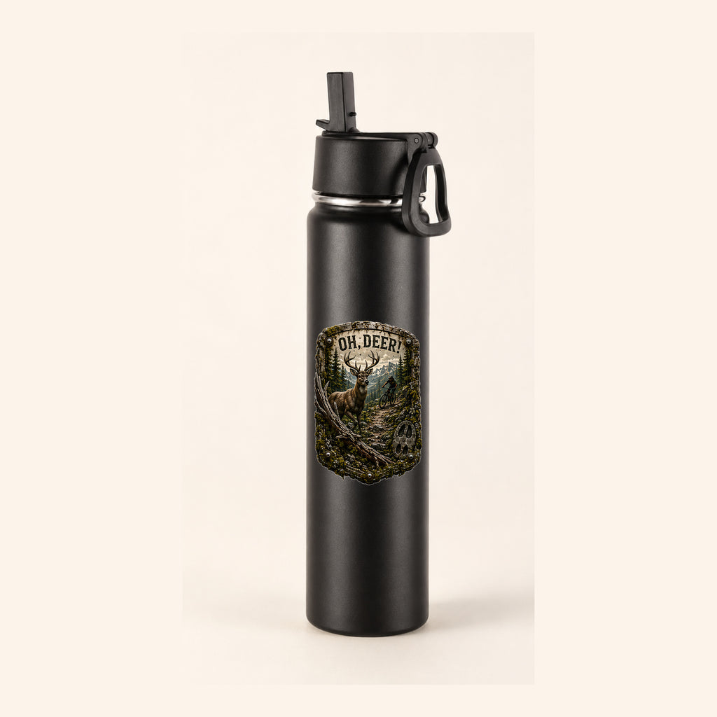 Oh, Deer! Trail Relics Insulated Straw Bottle — primary product mockup