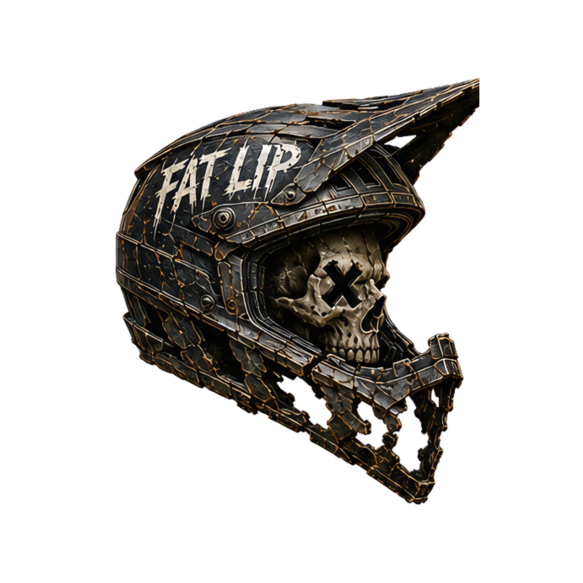 Fat Lip Trail Relics Contour Magnet — artwork-only detail
