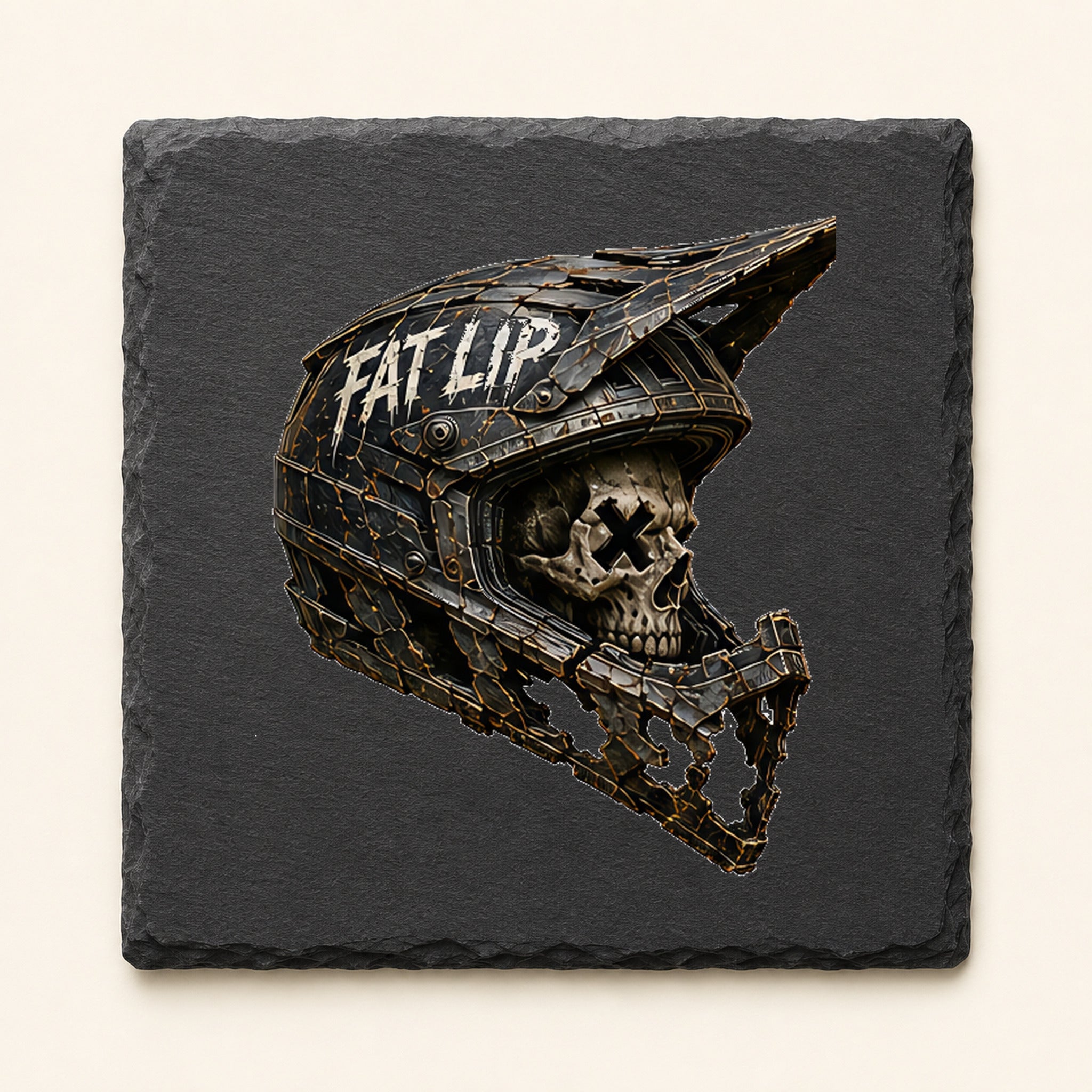 Fat Lip Trail Relics Slate Coaster — primary product mockup