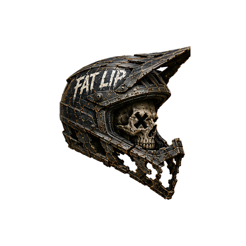 Fat Lip Trail Relics Mountain Bike Mudguard — artwork-only detail