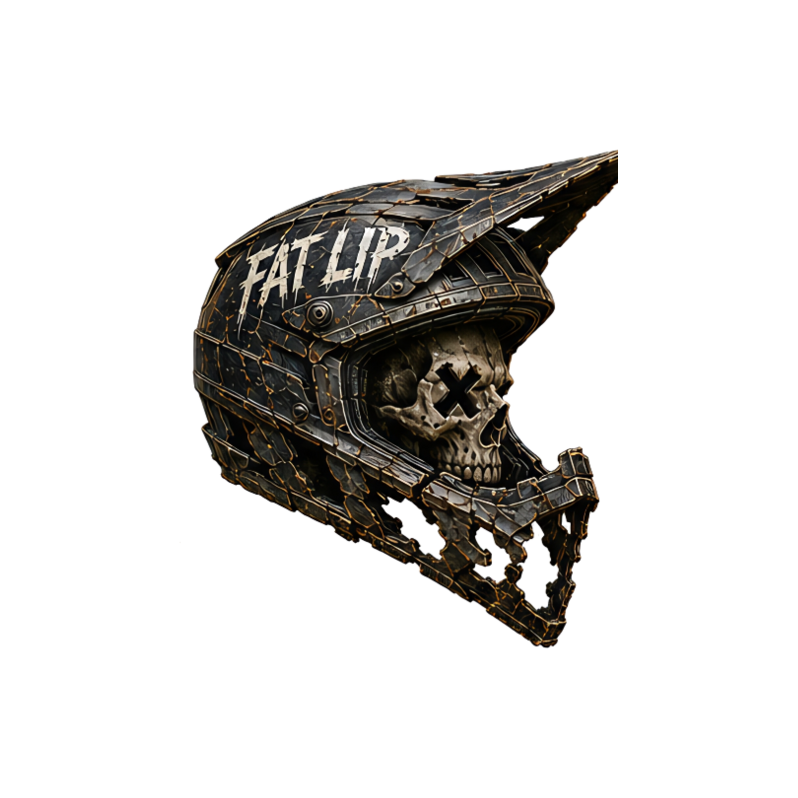 Fat Lip Trail Relics Mountain Bike Mudguard — artwork-only detail