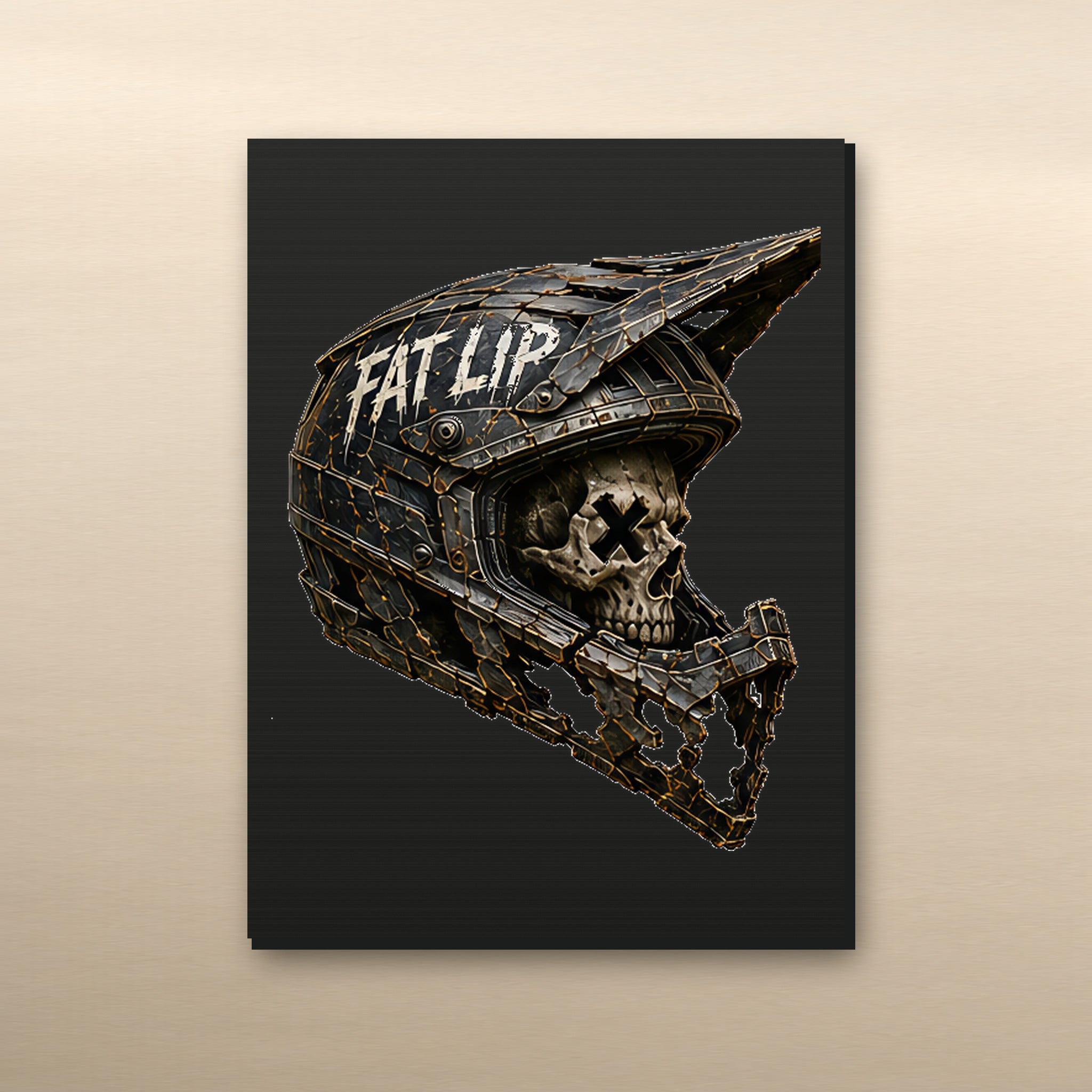 Fat Lip Trail Relics Small-Format Metal Painting — primary product mockup