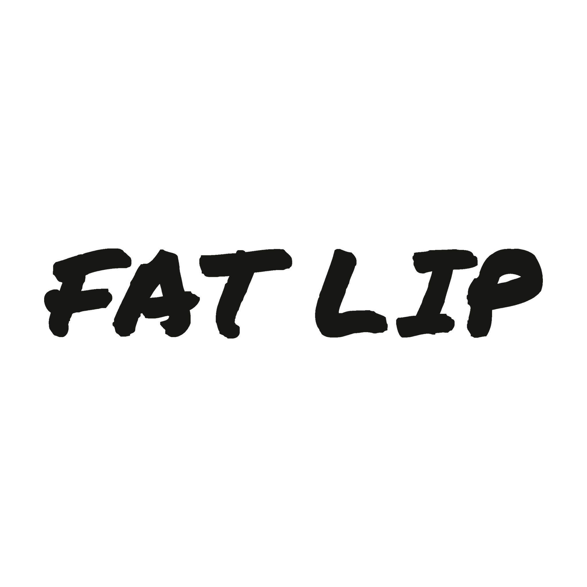 Fat Lip Trail Relics Name-Only Cut Vinyl Decal — artwork-only detail