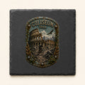 Coliseum Trail Trail Relics Slate Coaster — primary product mockup