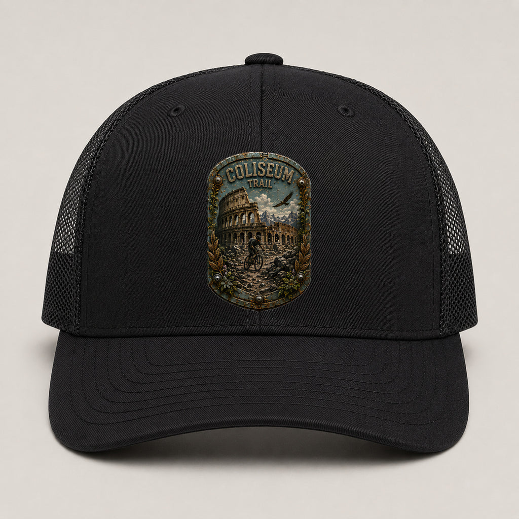 Coliseum Trail Trail Relics Mid-Pro Curved-Brim Cap — primary product mockup