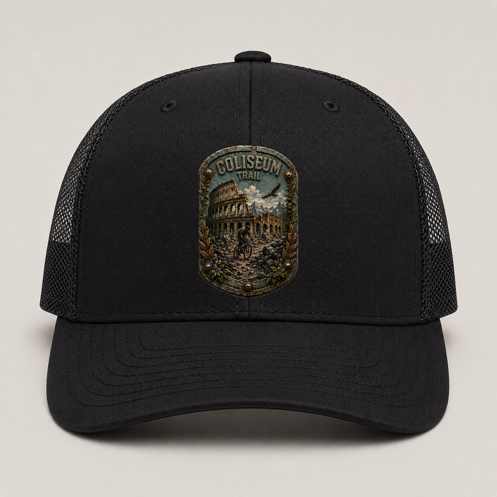 Coliseum Trail Trail Relics Mid-Pro Curved-Brim Cap — primary product mockup