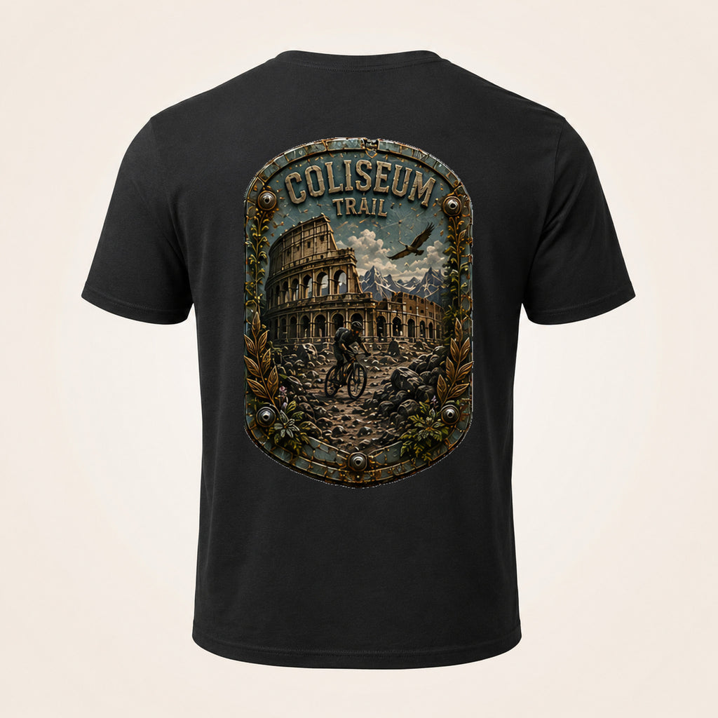 Coliseum Trail Trail Relics T-Shirt — back mockup / hero