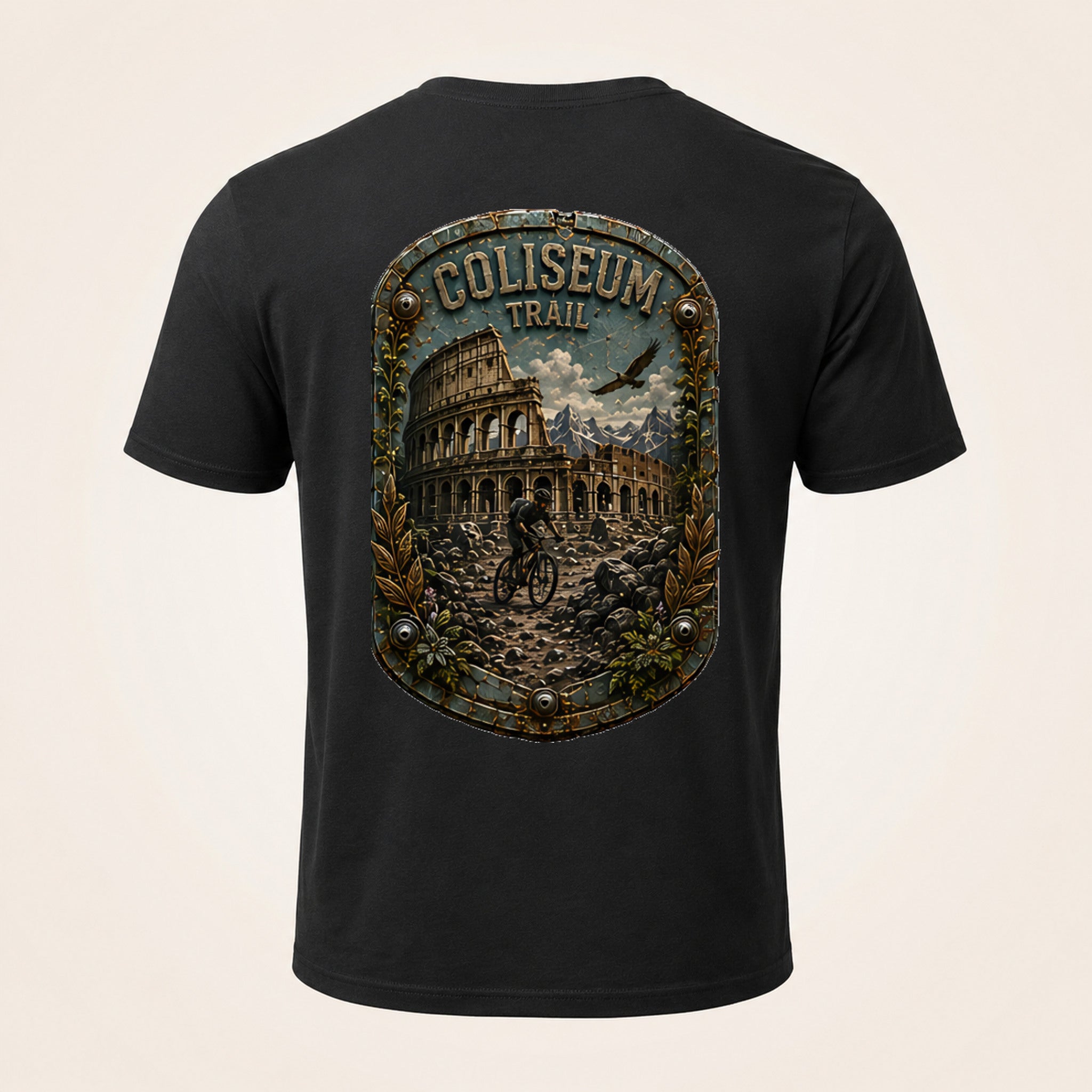 Coliseum Trail Trail Relics T-Shirt — back mockup / hero