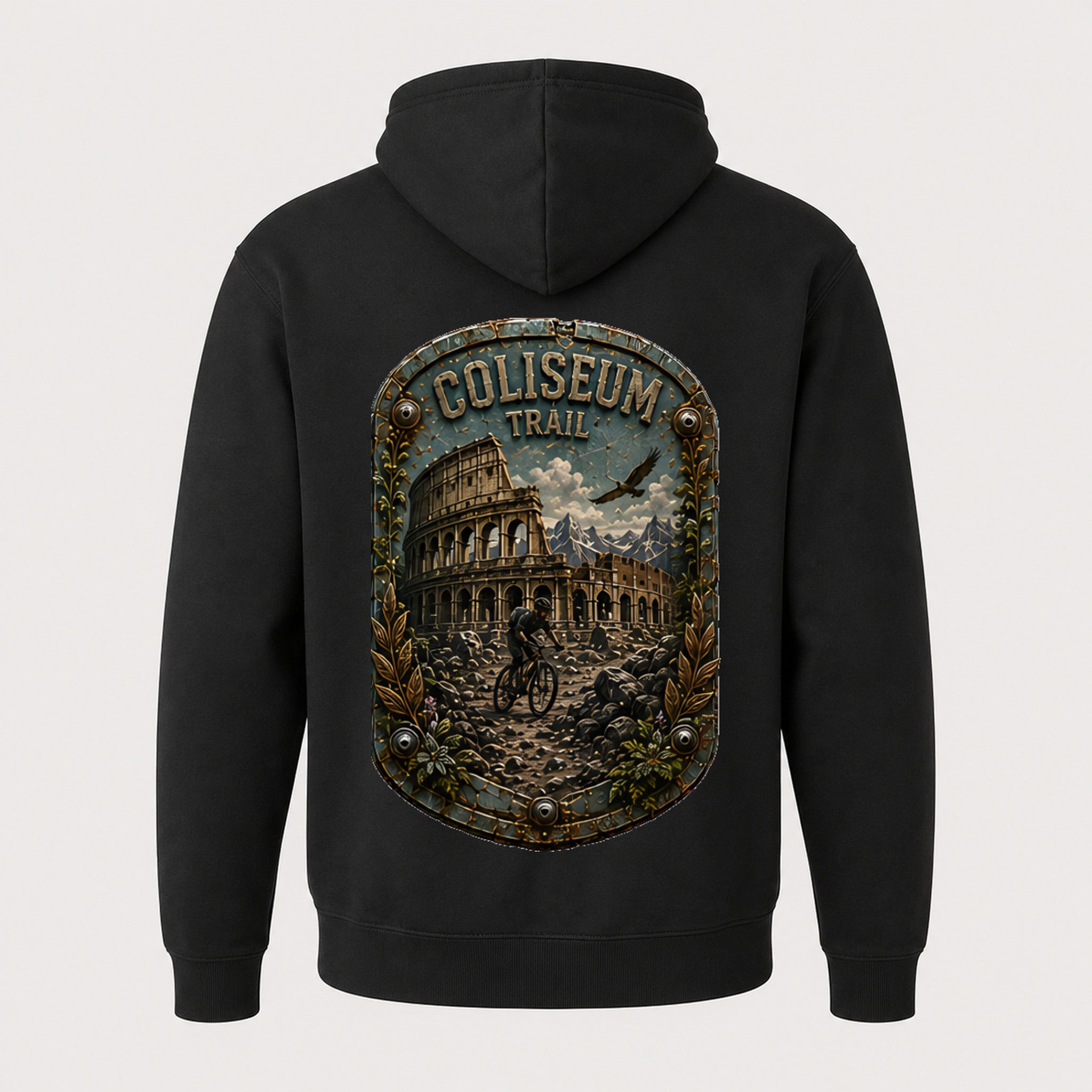 Coliseum Trail Trail Relics Zip Hoodie — back mockup / hero