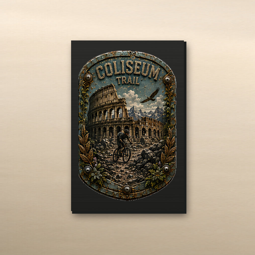 Coliseum Trail Trail Relics Small-Format Metal Painting — secondary / placement view