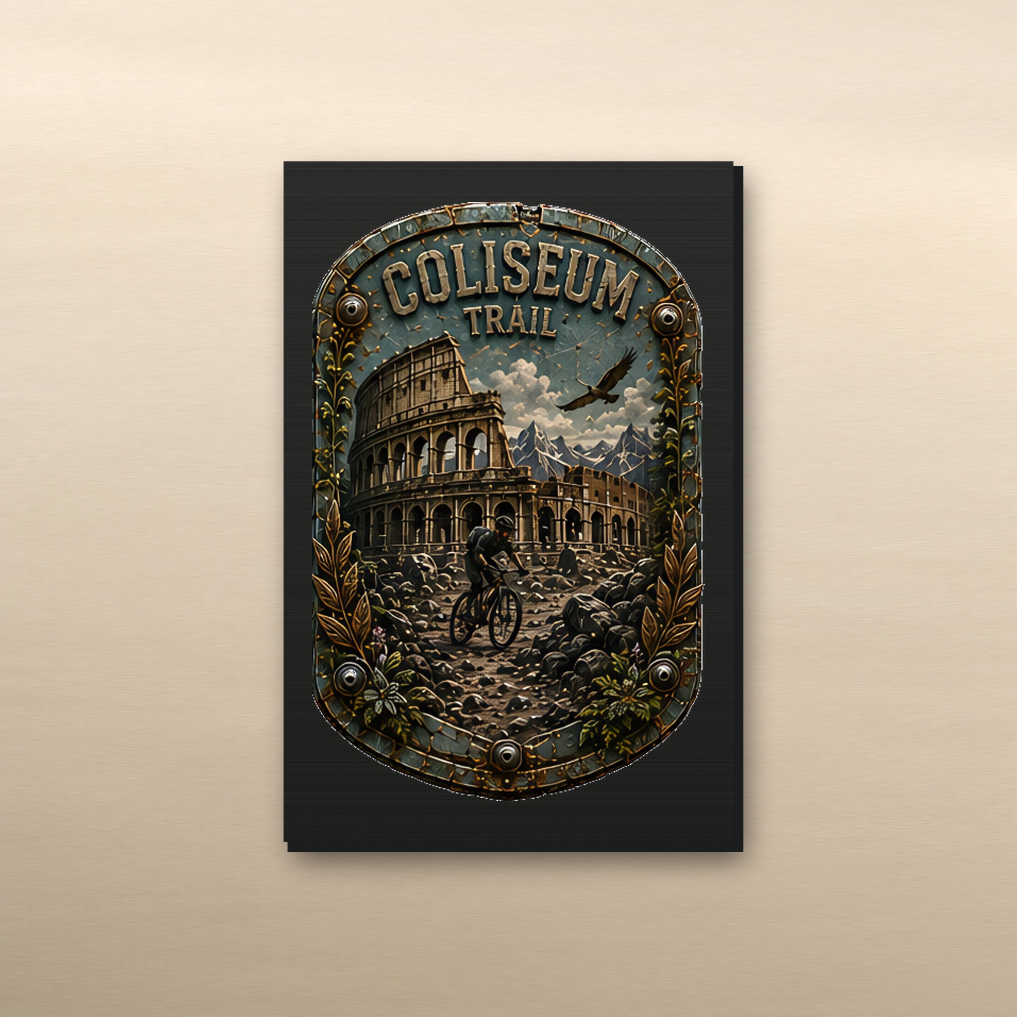 Coliseum Trail Trail Relics Small-Format Metal Painting — secondary / placement view