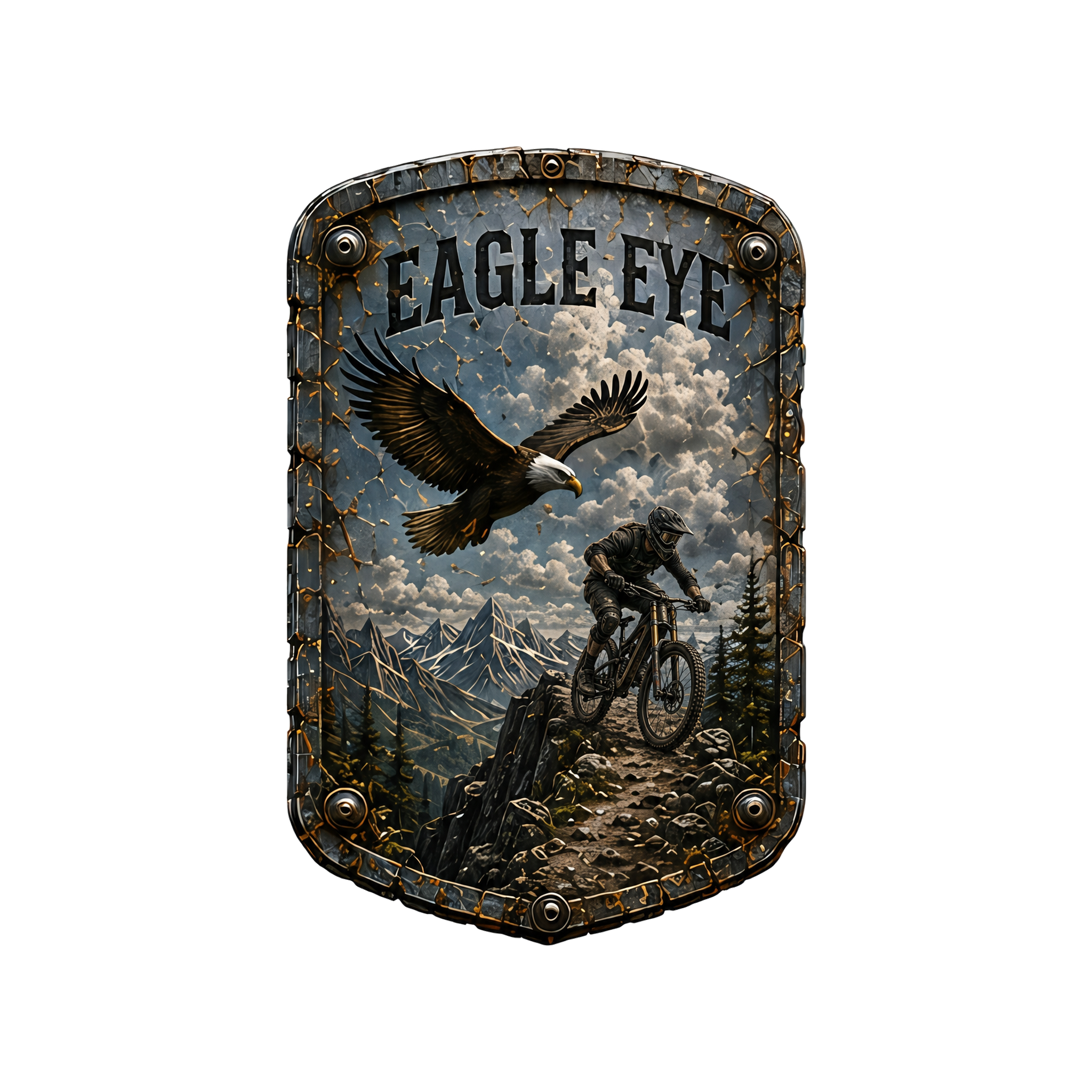 Eagle Eye Trail Relics Contour Magnet — artwork-only detail
