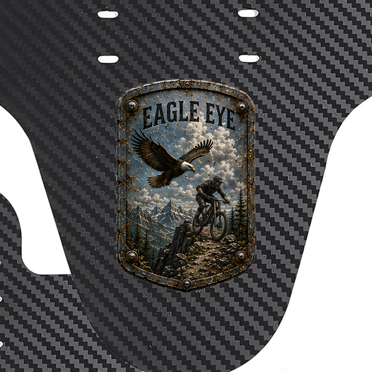 Eagle Eye Trail Relics Mountain Bike Mudguard — print-placement close-up