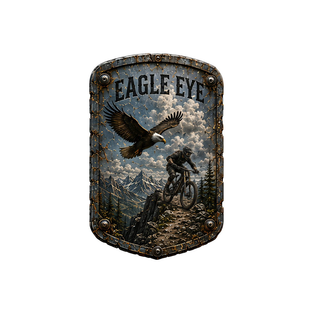 Eagle Eye Trail Relics Mid-Pro Curved-Brim Cap — artwork-only detail