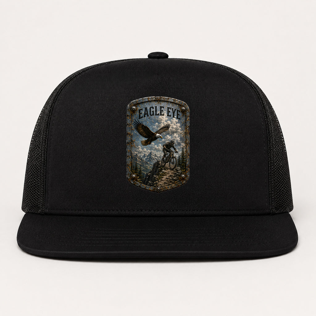 Eagle Eye Trail Relics Flat-Brim Cap — primary product mockup