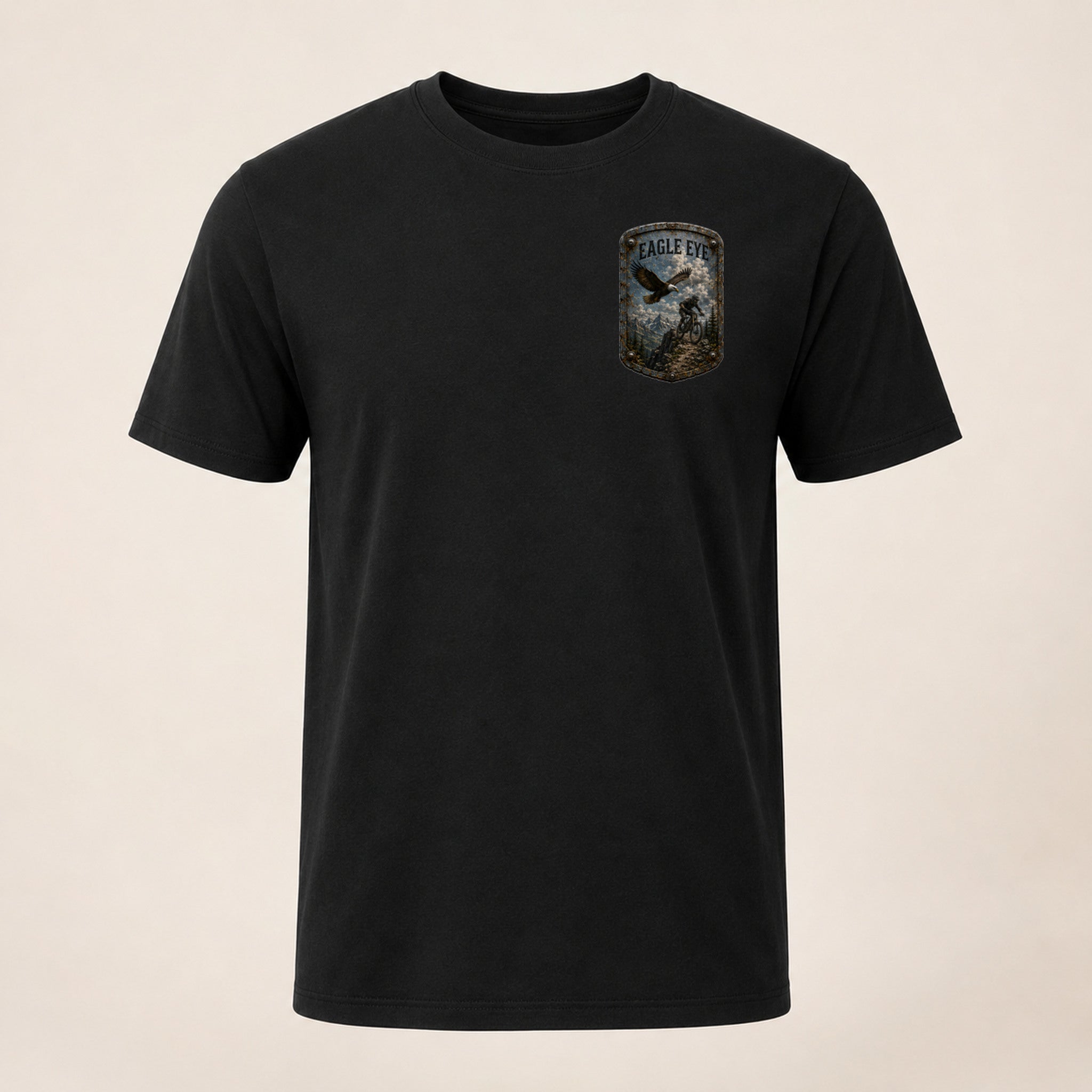 Eagle Eye Trail Relics T-Shirt — front chest mockup
