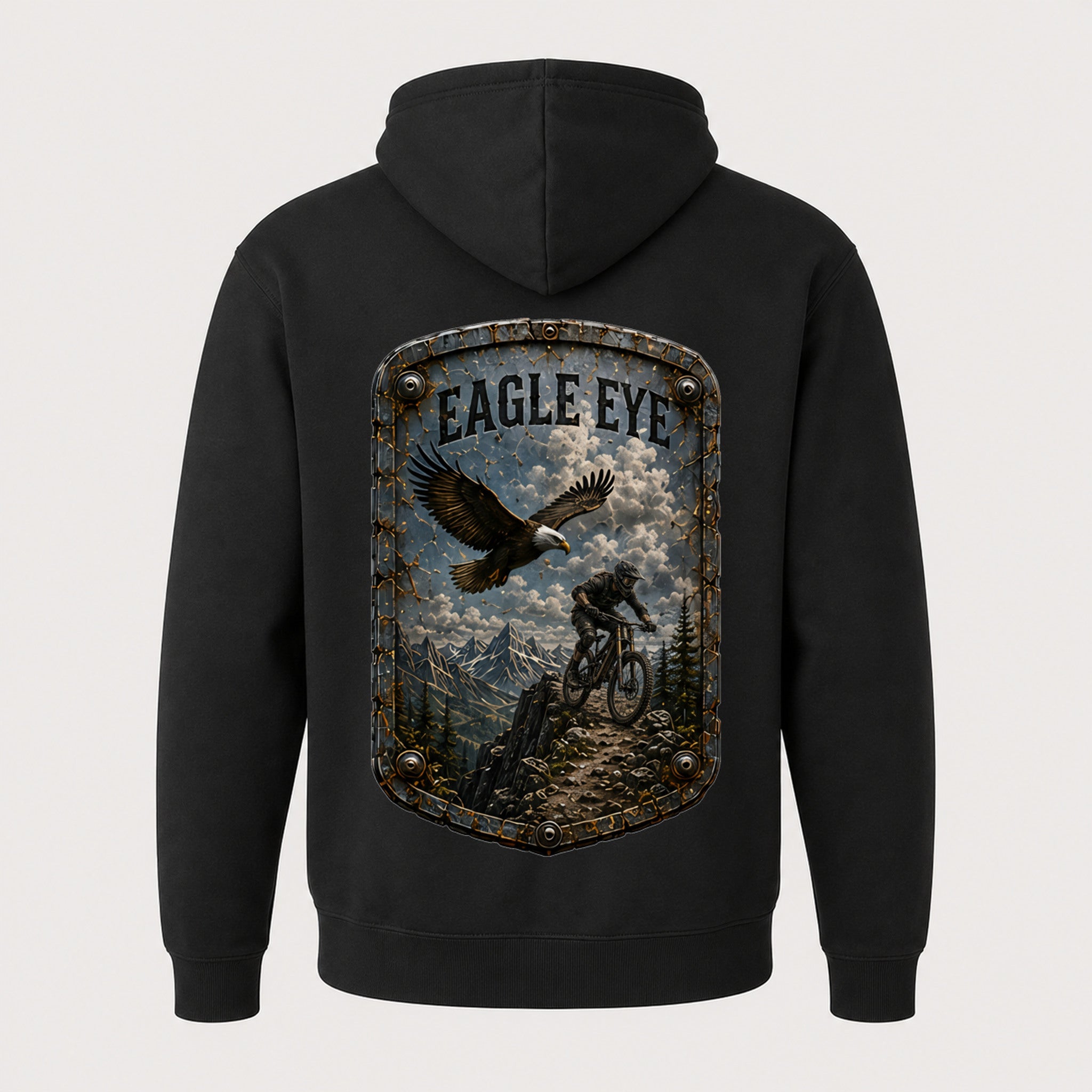 Eagle Eye Trail Relics Zip Hoodie — back mockup / hero