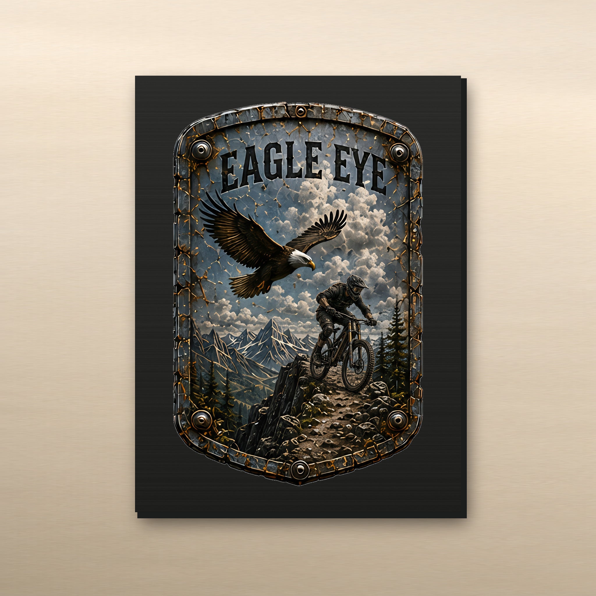 Eagle Eye Trail Relics Small-Format Metal Painting — 7.9 × 5.9 in view
