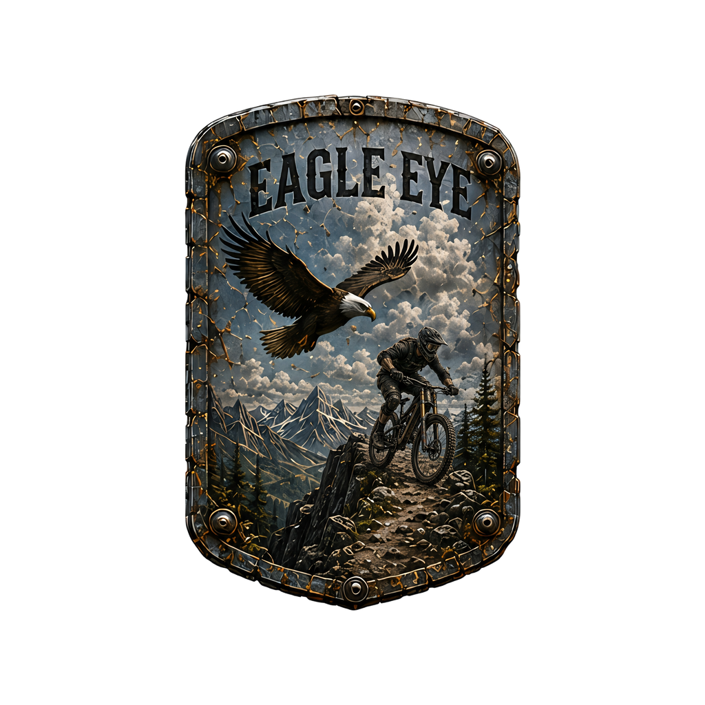 Eagle Eye Trail Relics Small-Format Metal Painting — artwork-only detail