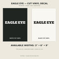 Eagle Eye Trail Relics Name-Only Cut Vinyl Decal — primary product mockup