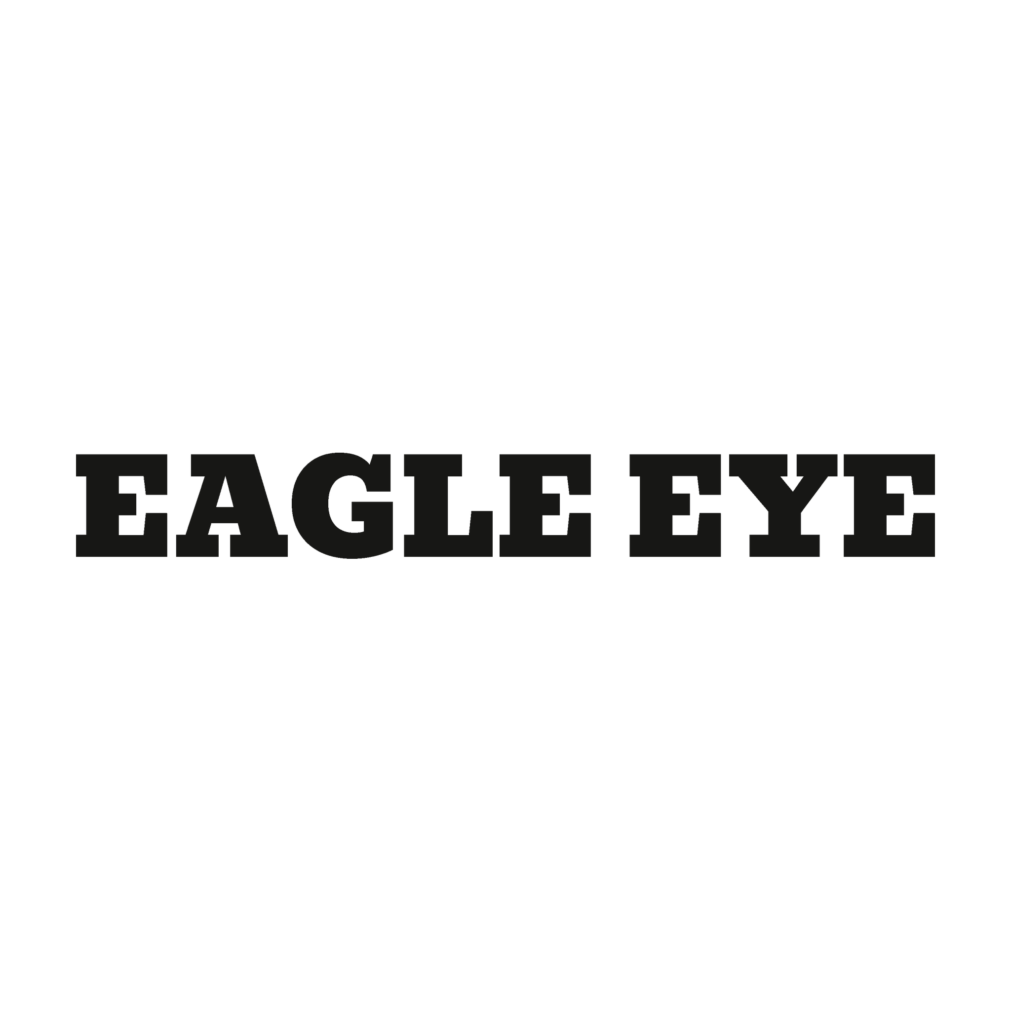 Eagle Eye Trail Relics Name-Only Cut Vinyl Decal — artwork-only detail