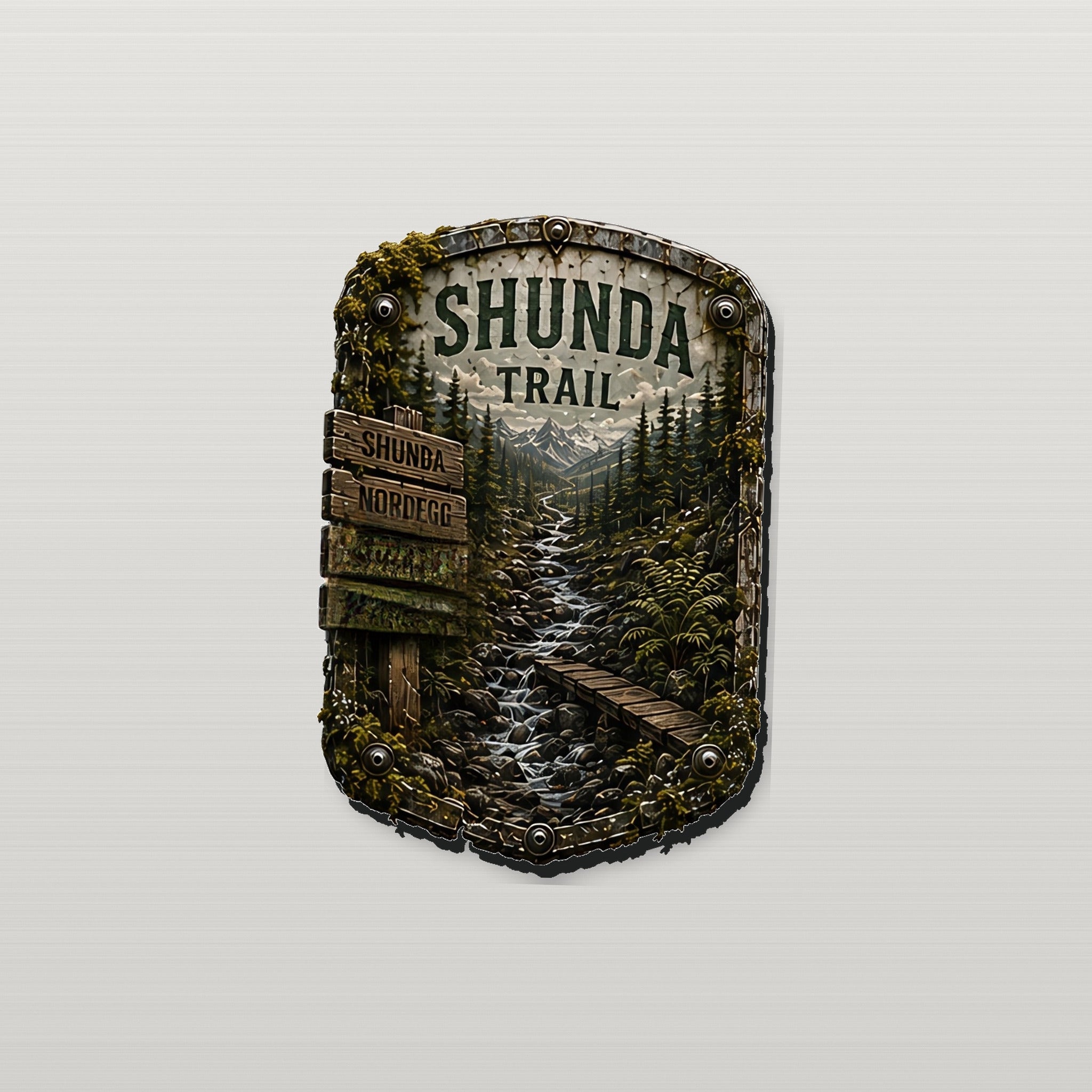 Shunda Trail Trail Relics Contour Magnet — primary product mockup