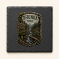 Shunda Trail Trail Relics Slate Coaster — primary product mockup
