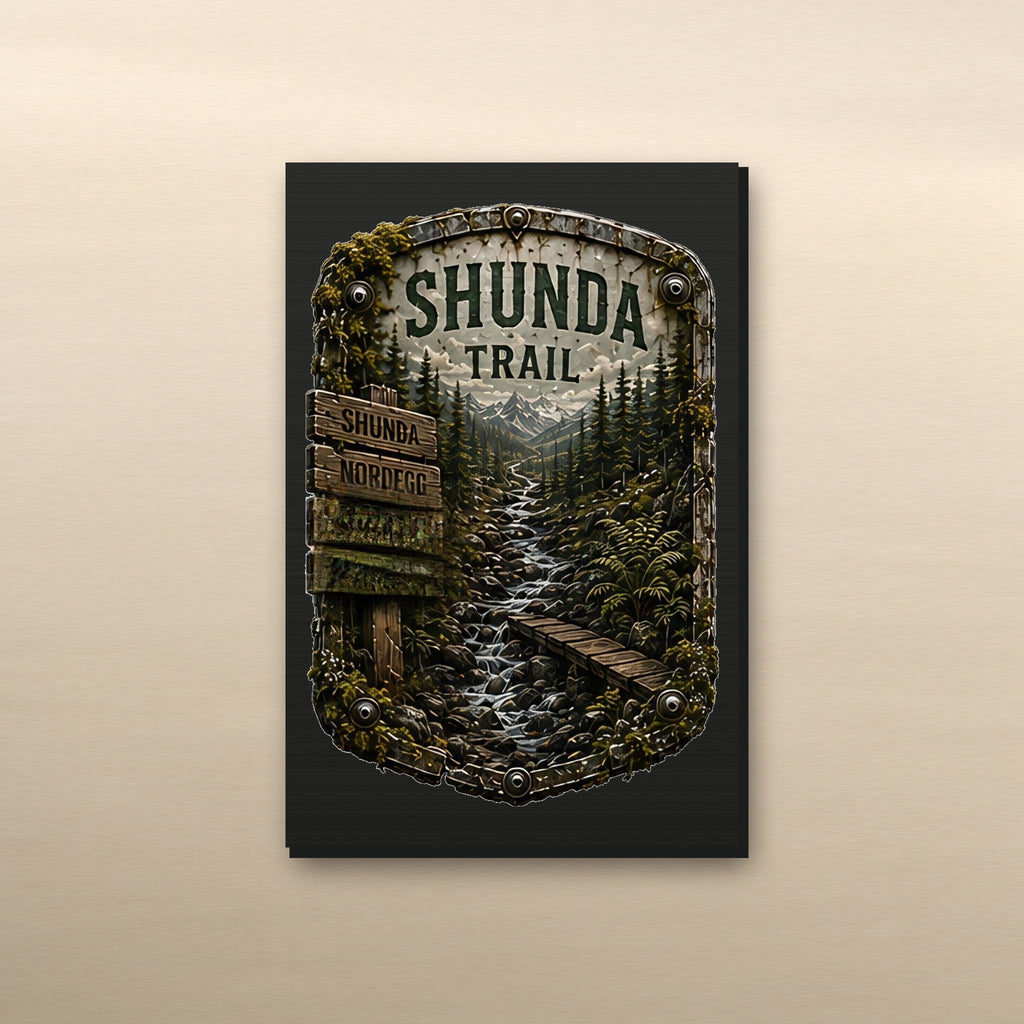 Shunda Trail Trail Relics Small-Format Metal Painting — 5.9 × 3.9 in view