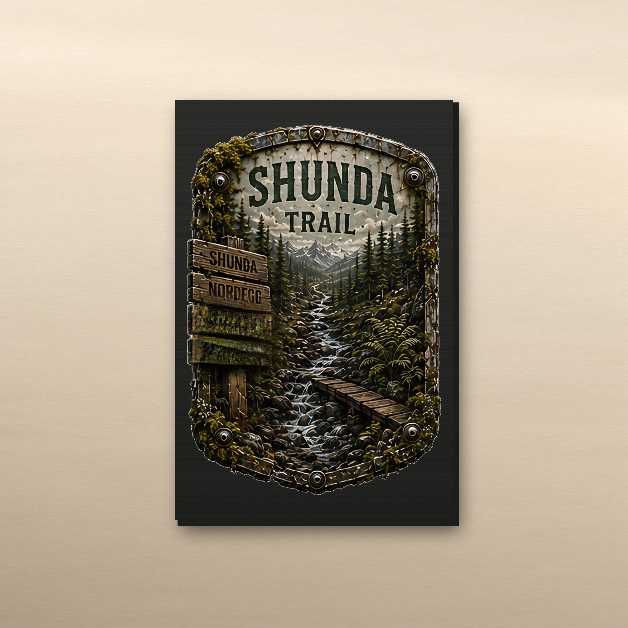 Shunda Trail Trail Relics Small-Format Metal Painting — 5.9 × 3.9 in view